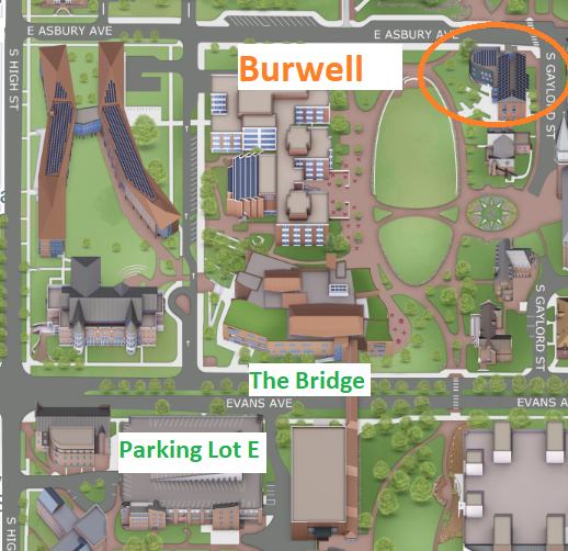 Map Locaction for Burwell Center for Career Achievement
