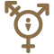 transgender symbol with male presenting icon