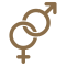 interlocking male female symbols